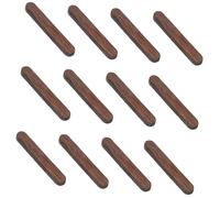 Didiseaon 12 Pcs Wooden Hour Markers for Wall Clock DIY Blank Vertical Bar Clock Numbers Creative Solid Wood Hour Marker Easy to Install Sturdy