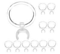 Didiseaon 12pcs Art Drill Pen Magnifying Lens Set Clip-on Plastic Round Magnifier for DIY Rhinestone Painting and Nail Art Accessories