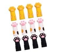 Didiseaon 12pcs Cat Claw Fall Cover Silicone Cuticle Scissors Cover Cuticle Nipper Protective Cap for Manicure Pedicure Tools Use at Home Salon