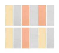 Didiseaon 12pcs Copper, Brass, Zinc, and Iron Sheets for Primary Battery Experimental Apparatus, Scientific Lab Equipment and Research Materials for Electrochemical Cell Studies