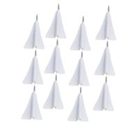 Didiseaon 12Pcs Delicate Replaceable Pushpins Plane Shaped Thumb Tacks for Notice Boards Home Office Use Bright Colors Creative Multi Function Drawing Pins