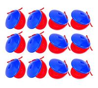 Didiseaon 12Pcs Finger Castanets for Rhythm for Hand Brain Coordination Hearing Development Simple Musical Instruments for Small Hands