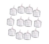 Didiseaon 12pcs Flameless LED Tea Lights Battery Operated Electronic Candles with Flickering Warm Light for Romantic Dinner Halloween Christmas Decoration
