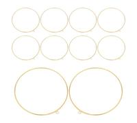 Didiseaon 12pcs Golden Metal Dreamcatcher Rings for DIY Crafts, Stainless Steel and Copper round Macrame Plant Hanger Hoops, Smooth Surface and Sturdy, for Wedding Decor and Boho Wall