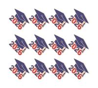 Didiseaon 12pcs Graduation Gifts Graduation Commemorative Pin Featuring Mortarboard Shape Matte Finish Zinc Alloy Material Lightweight and Scratch Resistant and Proud Graduate Class of 2026