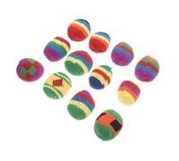 Didiseaon 12pcs Handmade Knitted Juggling Sacks Soft Bean Bags for Tossing Games for Coordination Safe Yarn Material for Indoor