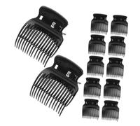 Didiseaon 12pcs Hot Curler Claw Clips for Women Heat Protection Hair Section Styling Clamps Compatible with Small Medium Large Rollers Smooth Coating Reduces Friction Suitable for All Hair