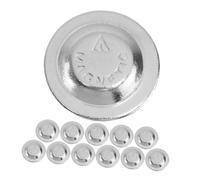 Didiseaon 12pcs Magnetic Round Name Badge Holders Silver 17mm for Office School Conference Id Tag Fasteners