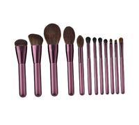 Didiseaon 12pcs Makeup Brush Professional Wooden Handle Nylon Bristles Eyeshadow Brush Kit for Women