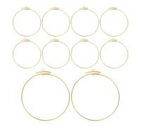 Didiseaon 12pcs Metal Dreamcatcher Rings with Hanging Hole, Open round Floral Hoop Frame in Golden Stainless Steel and Copper for Wall Hanging and Plant Hanger Projects