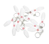 Didiseaon 12pcs Mini Bowling Keychains Lightweight Pendants Cute Cartoon Style Bag Decor Gifts for Friends Family
