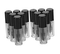 Didiseaon 12pcs Mini Empty Mascara Tube with Wand 0.8ml Black Lash Container Cream Bottle Refillable Eyelash Brush Applicator Portable DIY Makeup Packaging