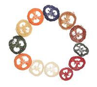 Didiseaon 12pcs Natural Loofah Chew for Rabbits Hamsters Guinea Pigs Small Pets Dental Care Safe Dyeing Process Fun Boredom Relief Vibrant Colors Random Color
