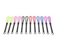 Didiseaon 12PCS Plastic Hair Dye Cream Mixers Whisks Stirrer Set, Multi-Color Hairdressing Tools for Salon Use and Hair Colour Mixing