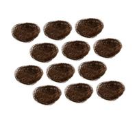 Didiseaon 12pcs Realistic Artificial Bird Nest Ornament Miniature Garden Home Office Easter Decor