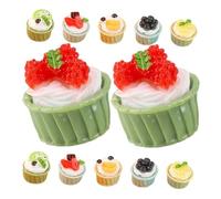 Didiseaon 12Pcs Realistic Simulation Cake Models Decorative Dessert Props for DIY Projects Home Kitchen Decor Cake Shop Displays and Photography Staging