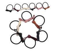 Didiseaon 12pcs Small PU Bowknot Hair Bands Elastic Ponytail Holders for Women Bow Hair Ties with Sweet Bow Accent Stylish Styling Supplies for Casual Work Party