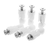 Didiseaon 12pcs Toilet Seat Bolt Kit with Washers Nylon Expansion Screws for Enhanced Stability Complete Replacement Hardware for Toilet Seat and Lid Installation Easy Maintenance Fixing