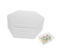 Didiseaon 12pcs White Wool Sound Absorbing Mats for Walls Ceilings Noise Reduction in Home Studios and Offices