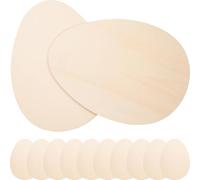 Didiseaon 12pcs Wooden Easter Egg Cutouts for Crafts DIY Handicrafts, Egg Shape, Safe to Use, Can Be Written, Lovely and Creative Style, Spring Decoration