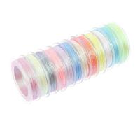 Didiseaon 12Rolls Luminous Embroidery Thread of Multi Color Fluorescent Sewing Floss for DIY Crafts Embroidery Quilting Convenient Daily Use for Creative Projects