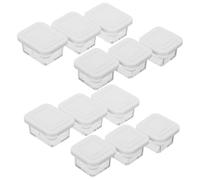 Didiseaon 12sets Miniature Transparent Snack Containers Dollhouse Food Storage Boxes for Realistic Kitchen Scenes for Pretend Play and Educational Role Playing Activities