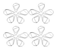 Didiseaon 150pcs Small Silver Paper Clips Water Drop Shaped Mini Metal Clips Sturdy Iron Material Elegant Design Effortless Handling Space Saving for Organizing Memos and Notes