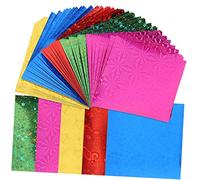 Didiseaon 150Pcs Square Origami Papers Holographic DIY Folding for Adults Multi Color Crafting Paper for Handicrafts Party Decorations and Art Projects