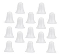 Didiseaon 15Pcs Bell Shape Foam Christmas Tree Hanging Ornaments White Baubles DIY Xmas Pendant for Graffiti Painting and Colouring