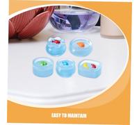 Didiseaon 15pcs Glow Dark Miniature Fish Bowls Resin Miniatures for Dollhouse Decor Micro Landscape Aquarium Ornaments Luminous Resin Craft Night Glow Fish Tank Accessories