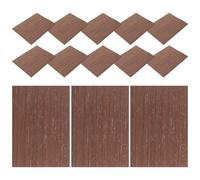 Didiseaon 15pcs Miniature Flooring for Dollhouse DIY Crafts, Thin A5 Black Oak Wood Planks 8.1x6in, Architecture Model Sand Table Building Material, Wooden Floorboards for Scale Model