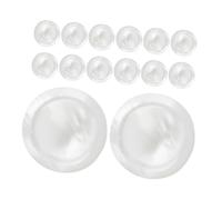 Didiseaon 15pcs Shell Trumpet Button Parts Valve Finger Caps Finger Valve Tools Broad Compatibility Quick Tone Switching White Musical Instrument Accessories