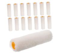 Didiseaon 15pcs Small Paint Roller with High Density Cotton Sleeve Replacement Mini Roller Brush for Detail Painting Lightweight and Portable for Walls Furniture and Baseboards