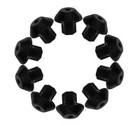 Didiseaon 16pcs Gas Stove Rubber Feet Replacement Small Grate Foot Pads Stable Gas Burner for Cooker Hob Accessories Black