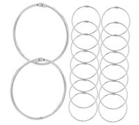 Didiseaon 16pcs Openable Book Binding Rings for Documents Index Cards Flashcards Notes Organization Smooth Edges Safe Design Firm Stability