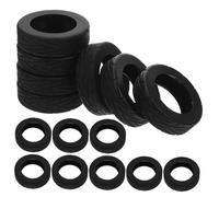 Didiseaon 16pcs Silicone Luggage Wheel Covers Soft Suitcase Wheel Protectors Silent Noiseless Spinner Caster Covers Travel Luggage Accessories Black