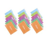 Didiseaon 18pcs Russian Recipe Card Dividers Tabs for Home Cooking Organization Portable Note for Culinary and Language Learning