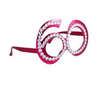 Didiseaon 1Pair Birthday Eyeglasses with Rhinestone Numbers Fun Celebration Photo Prop for Adults Lightweight Party Favors for Birthday Decor and Memorable Moments