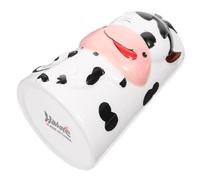 Didiseaon 1pc Cute Cow Ceramic Water Kettle Holder Stand for Hamsters Hedgehogs and Pets Practical Easy to Clean Lightweight Design for Safe Use