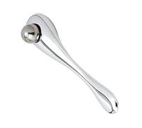 Didiseaon 1pc Eye Massaging Roller Stick for Eye Cream Application and Facial Massage Silver Metal Design for Dark Circles and Puffiness Relief Convenient Beauty Tool for Daily Use