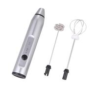 Didiseaon 1pc USB Rechargeable Handheld Egg Stirrer and Milk Foamer Speed Settings Portable Electric Whisk for Kitchen and Home Use Silver