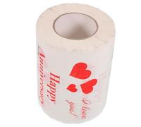 Didiseaon 1roll Creative Valentine Printed Toilet Paper Bath Tissue Unique Decorative Tissue for Celebrating Love for Personal Use Guests