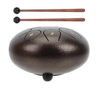 Didiseaon 1Set Chic Ethereal Tongue Drum Note Percussion Instrument for Beginners Durable Design for Music Therapy Relaxation and Outdoor Use Walnut Color