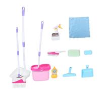 Didiseaon 1Set Cleaning Broom Set Complete Cleaning Kit for Pretend Play Engaging Montessori Household Tools for Fun and Skill Building Play Experience