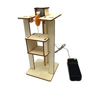 Didiseaon 1Set DIY Craft Wooden Elevator for Educational Manual Assembly Model Develop Observation and Analytical Skills Fun Learning Experience for Boys