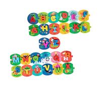 Didiseaon 1Set Educational Puzzle Board Letter Recognition Learning Cards Enlightenment for Early Childhood Development Word Matching Game for Year