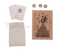 Didiseaon 1Set I Ching Hexagram Cards with Beginner Friendly Feng Shui Divination Tool for Wealth and Success Includes Cards Instruction Guide