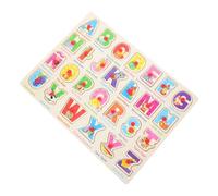 Didiseaon 1Set Spanish Alphabet Puzzle Board for Shape Matching for Early Learning and Cognitive Development Educational Puzzle Game