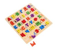 Didiseaon 1Set Wooden Russian Alphabet Puzzle Educational Jigsaw for Enhances Memory Coordination Block Puzzle for Home Preschool Learning