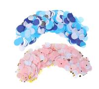 Didiseaon 2 Pack Colorful Round Paper Confetti for Balloon Filling and Table Scatter Lightweight Multipurpose Party Decorations for Weddings Anniversaries Birthday Tables and Bachelor